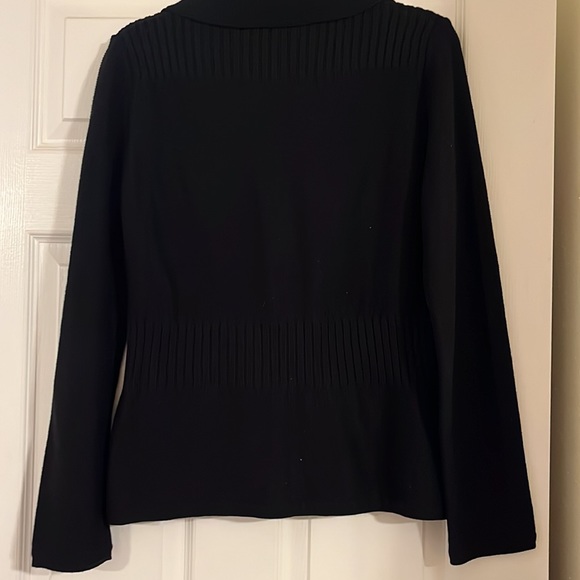 Nine West black heavyweight button down cardigan - Picture 4 of 4
